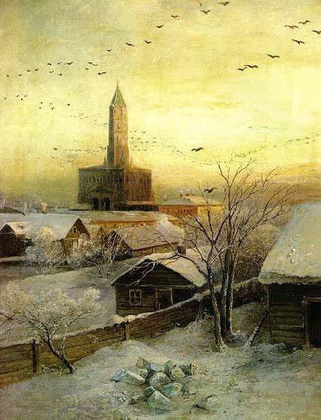 Alexei Savrasov Sukharev Tower Norge oil painting art